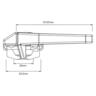 Window Handle Wedgeless High Profile Right & Left Hand 93mm Black