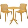 Vivid Outdoor Bistro Setting 3 Piece Mustard