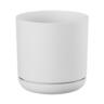 Recycled Plastic Cleo Pot 19cm White  White