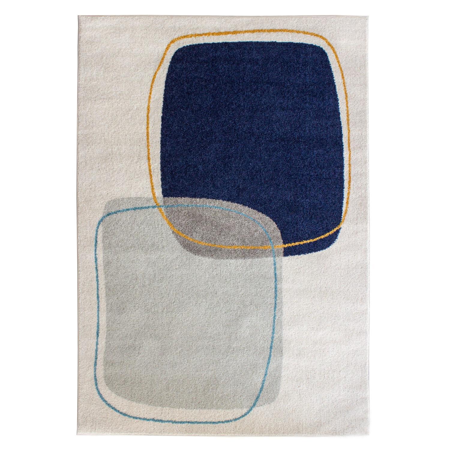 Essence Rug W: 120cm, L: 170cm Cream Blue