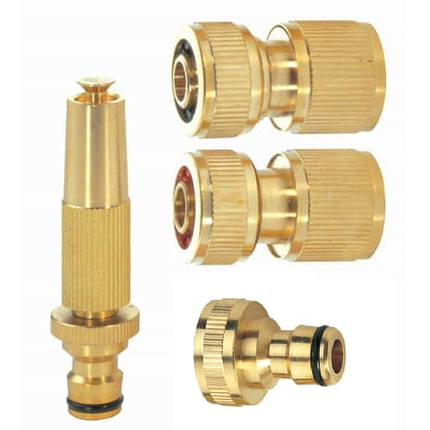 Brass Nozzle and Connector Set