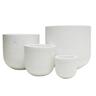 Egg Terrazzo Pot L White