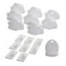 Adhesive Mag Lock 8 Locks/1 Key White