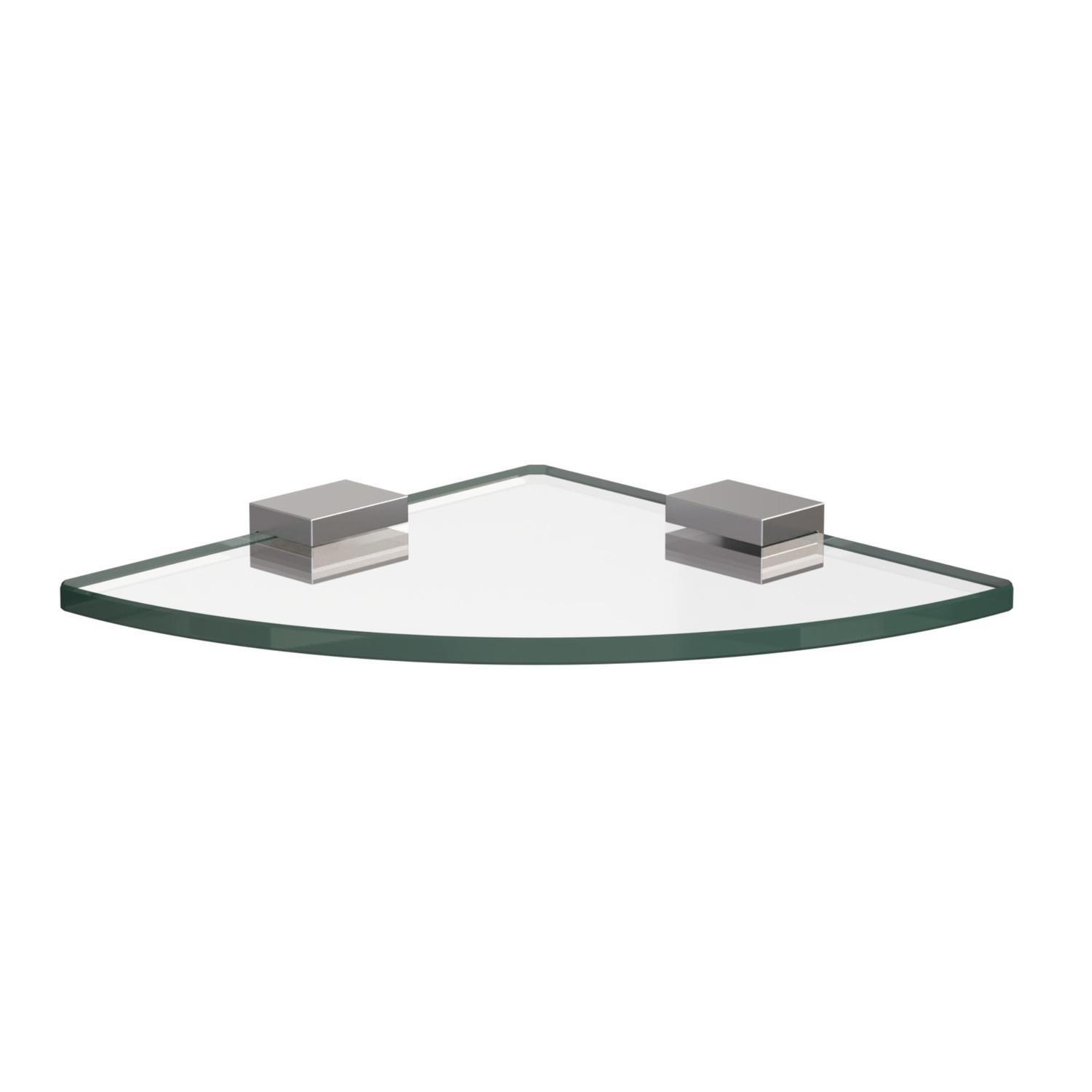 Glass Shelf 200 x 200mm Single Chrome