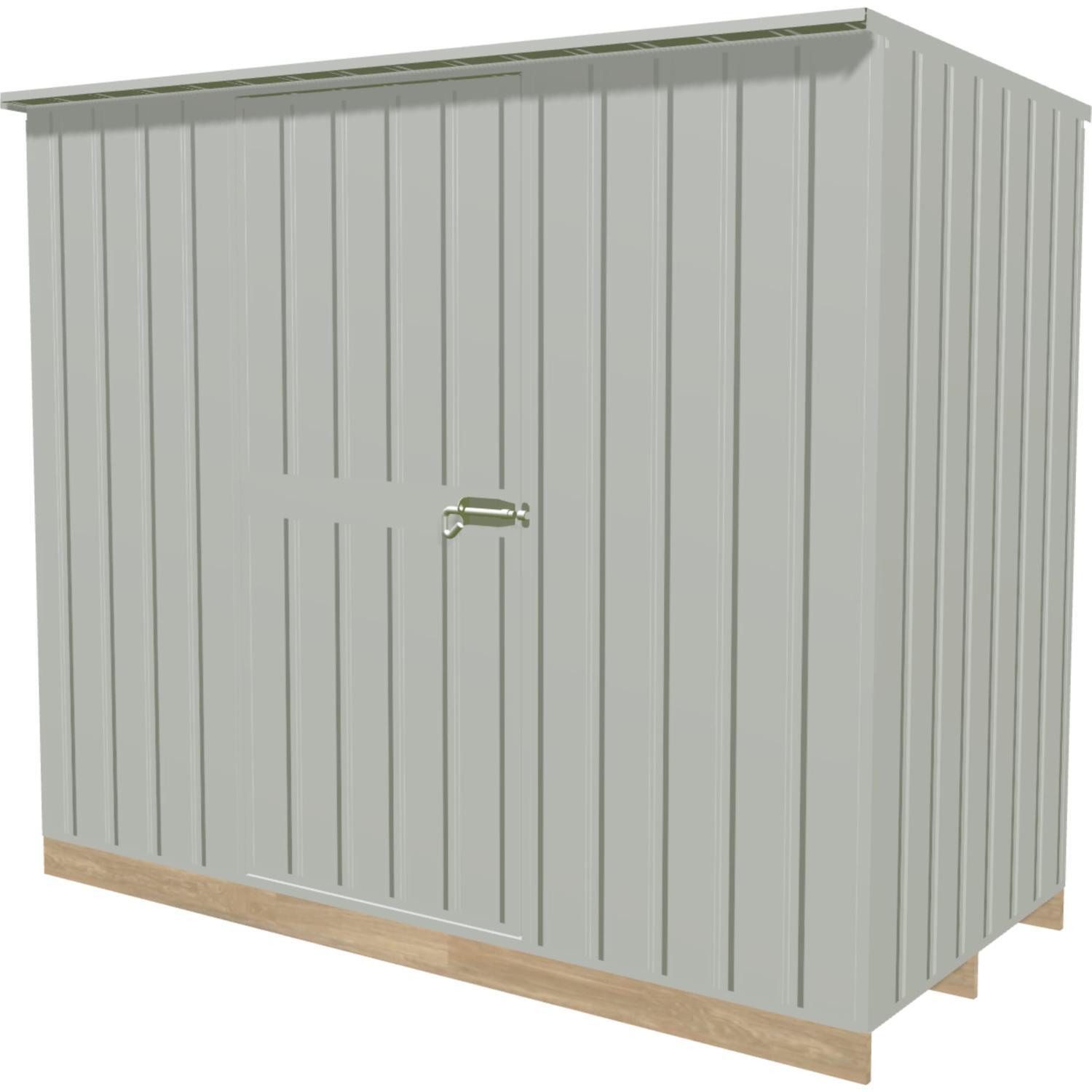 Shed H:1770mm, W:2280mm, D:1080mm Alu-Zinc