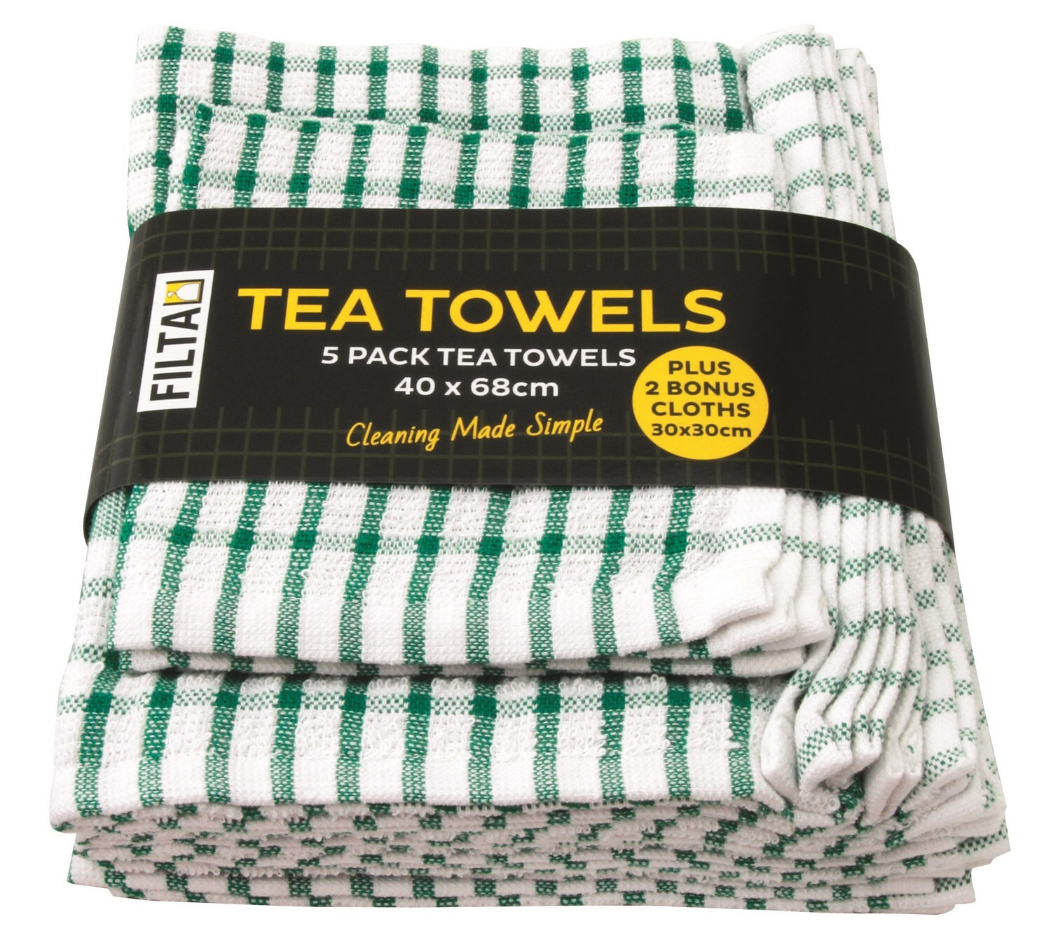Cotton Tea Towels + Dish Cloth