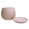Indoor Addie Pot and Saucer 9cm Blush