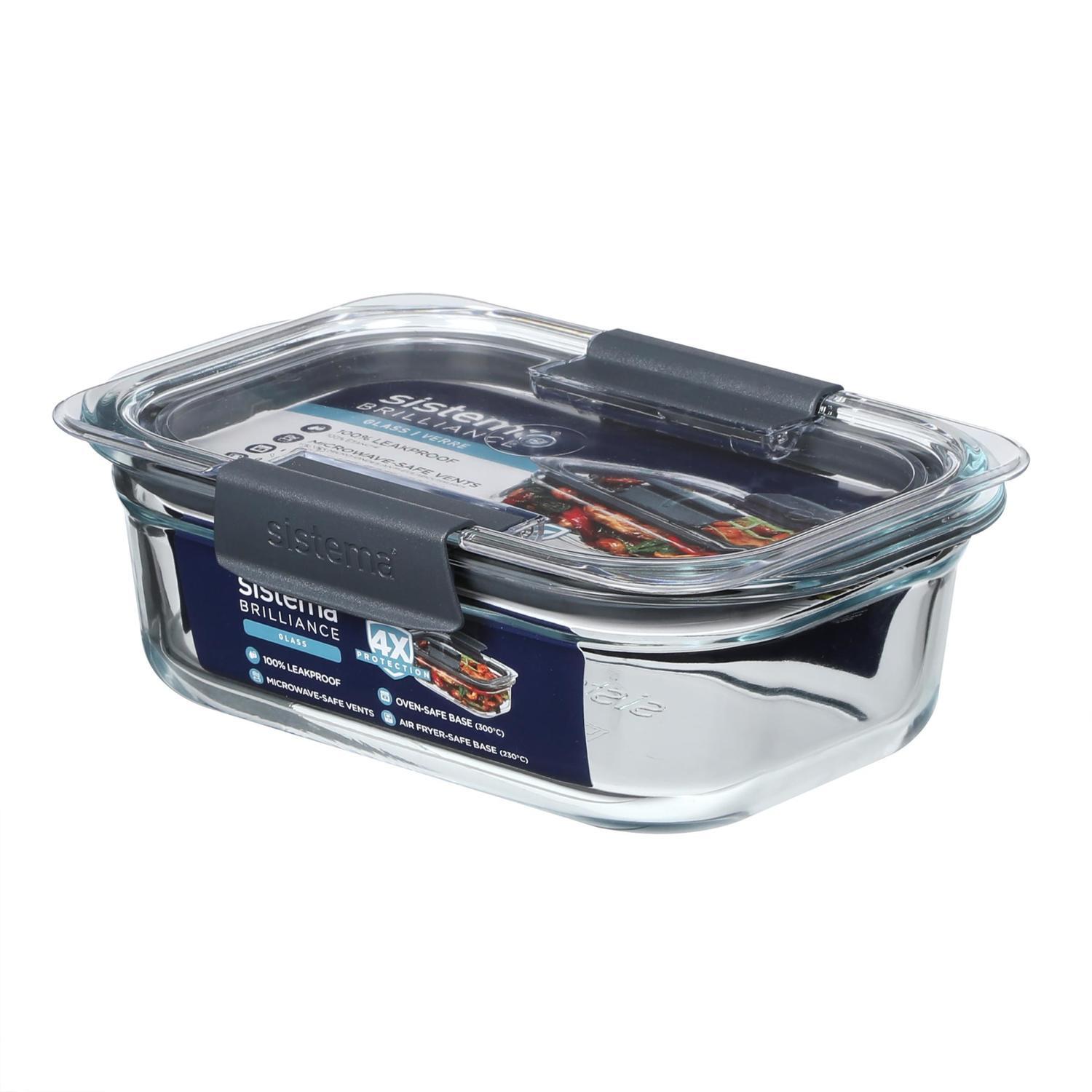 Glass Food Storage Container Clear 757ml