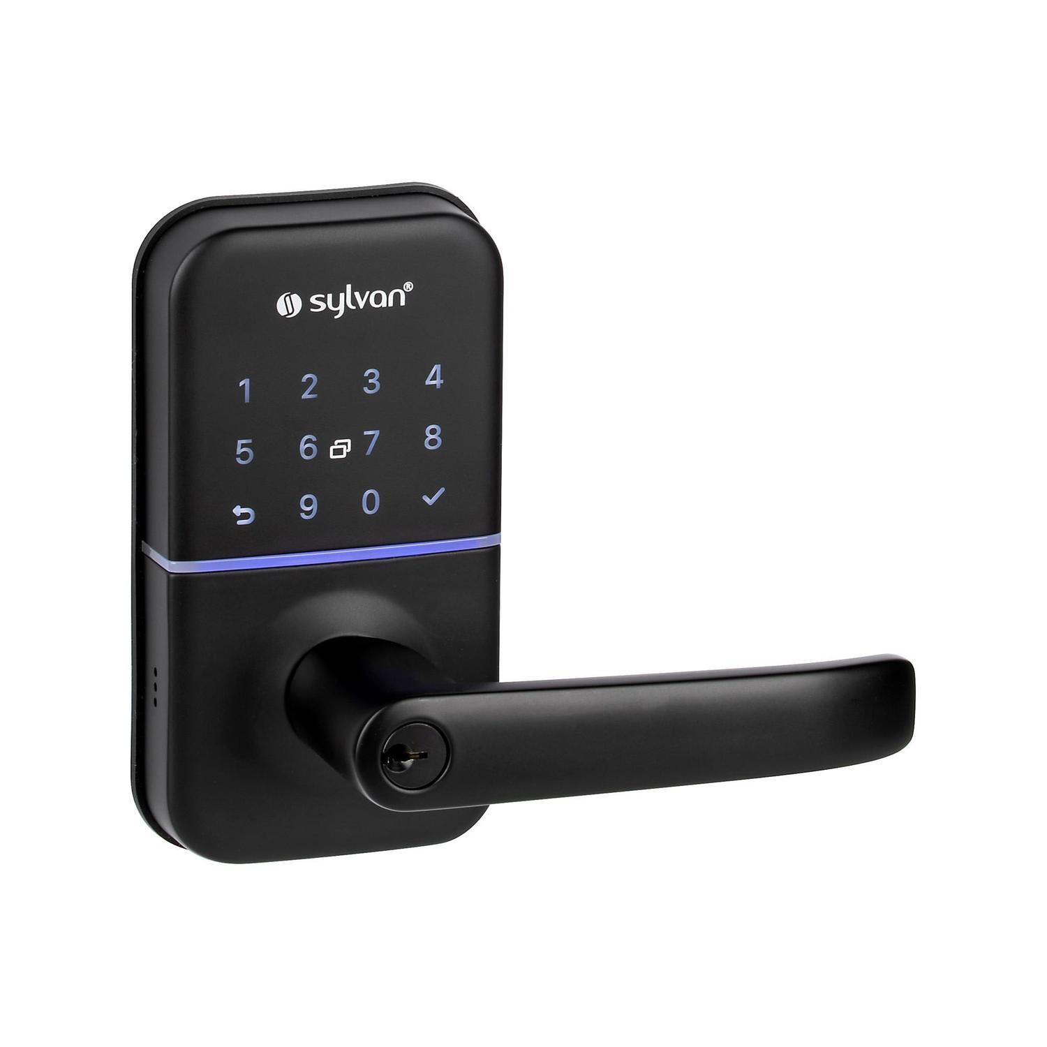 Electronic Smart Lever Handle  Black Finish