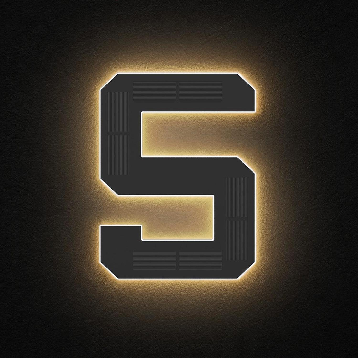 StreetGlo Solar Illuminated Number - Five