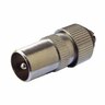 Coax Plug Silver