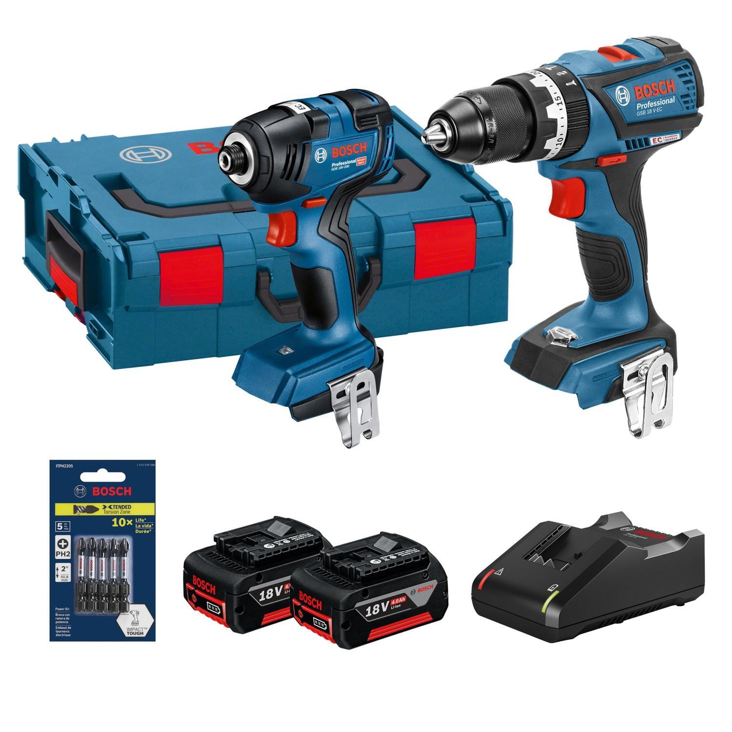 18V Brushless 2 Piece 2X 4.AH Combo Kit