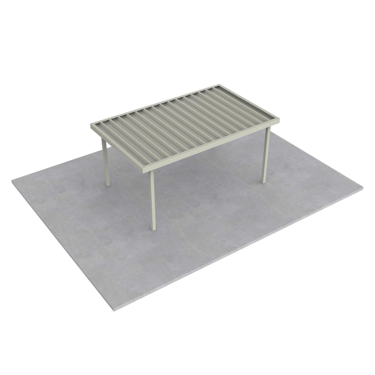Single Carport L: 4850mm, W:3000mm, H:2100mm Titania