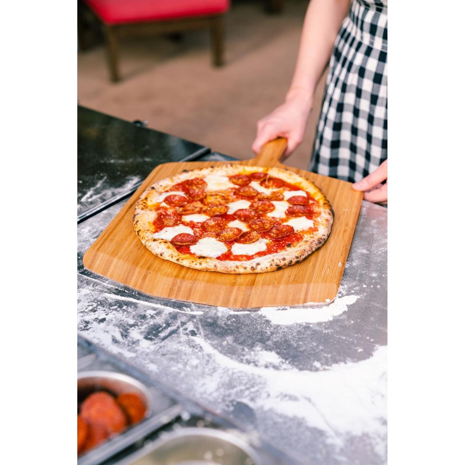 16" Bamboo Pizza Peel and Serving Board