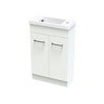 Cashmere 500 Floor Standing Hand Basin H: 780mm, W: 495mm, D: 211mm White Melamine