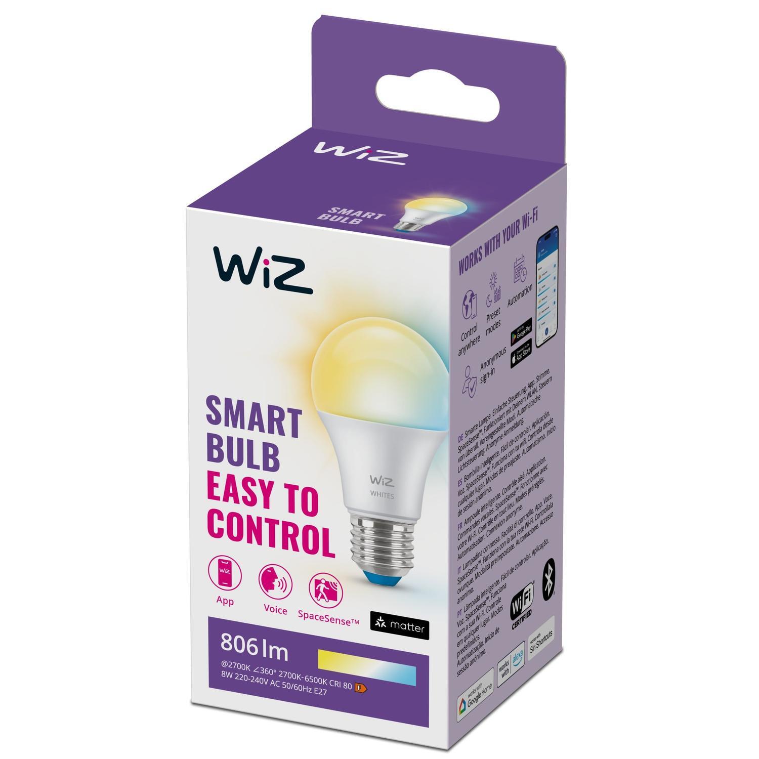 Smart LED A60 E27 8.5 Watt Tunable White