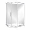 Round Shower Flat Wall Right Hand