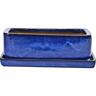 Glazed Bonsai Rectangle Pot Small Royal Blue