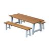 Outdoor Dining Bench Setting 3 Piece