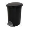 Ultra StepOn Wastebasket 9.8 litre Black