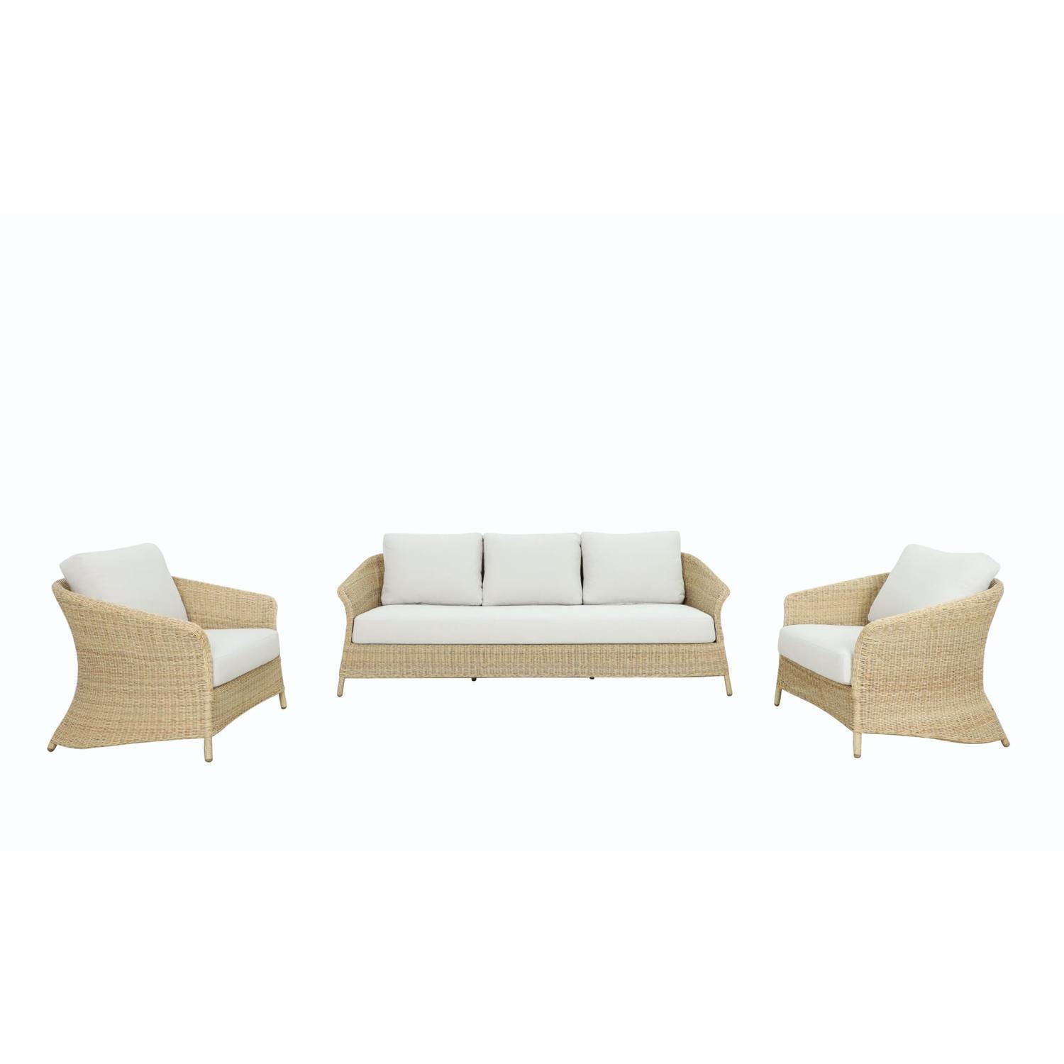 Outdoor 3 Piece Lounge Setting
