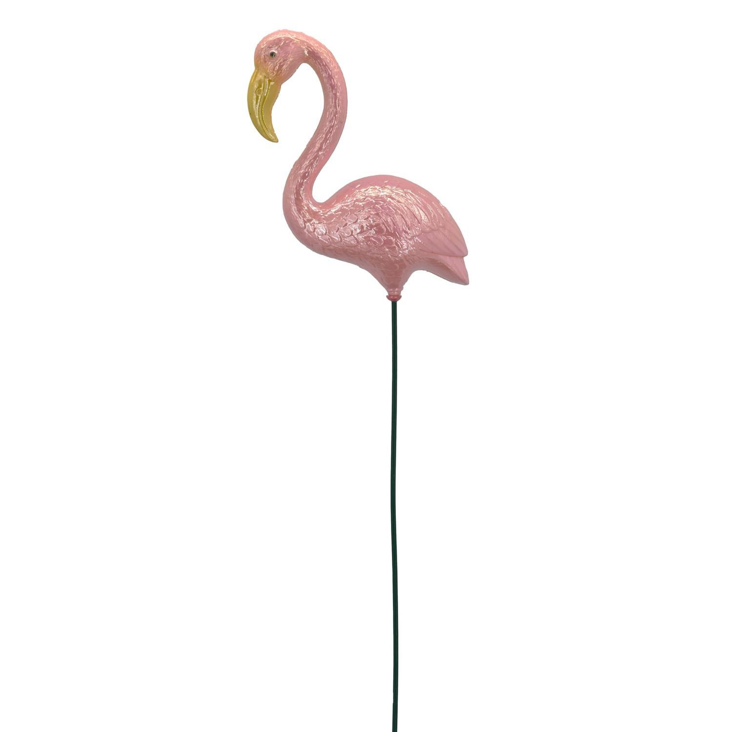 Flamingo on Stake Garden Décor Pink