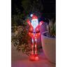 Long Legged Acrylic Santa Light H: 70cm, L: 24cm, D: 16cm / Solar White