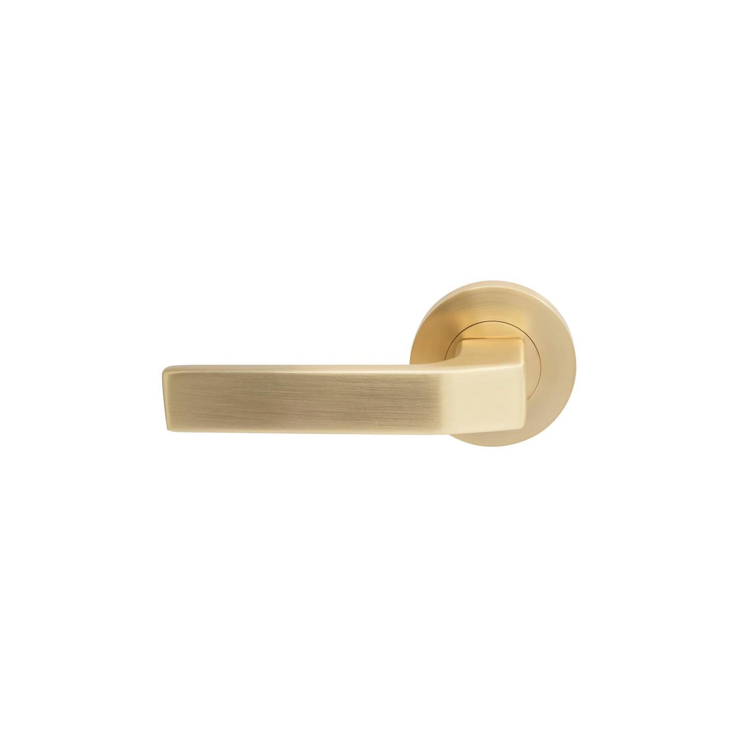 Qube Dummy Non-Handed - Matt Satin Brass