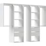 Customisable Wardrobe with Drawers (Large) 1800- 2400 mm Arctic White