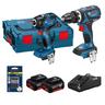 Professional 18V Brushless 2 Piece 2X 4.AH Combo Kit