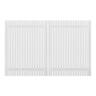 Aluminium Modern Picket Driveway Gate W: 1470mm, H: 1750mm, D: 56mm White