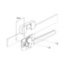 Window Handle Venting Right-Hand Face Fix  87mm Black