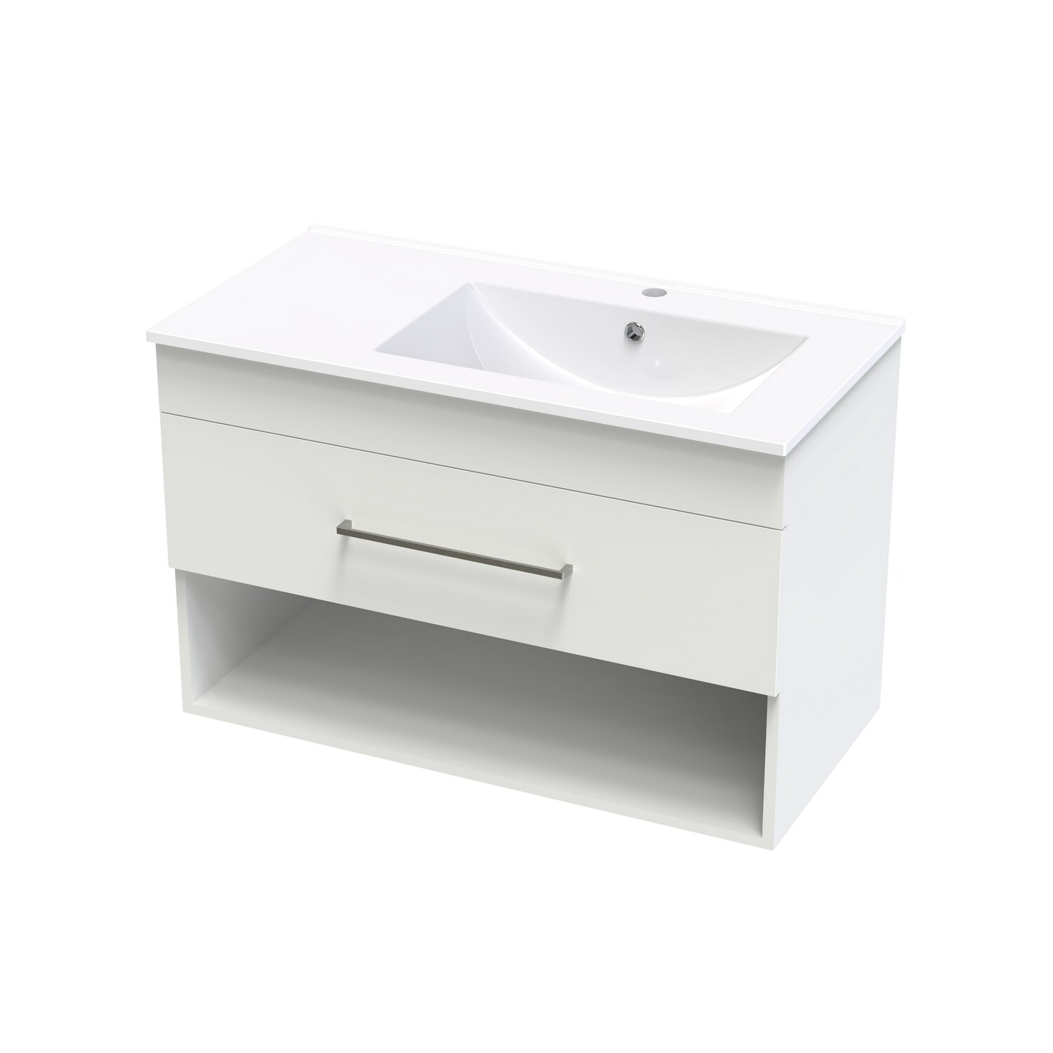 Cashmere Valley 900 Right Hand Bowl Drawer Open Colour
