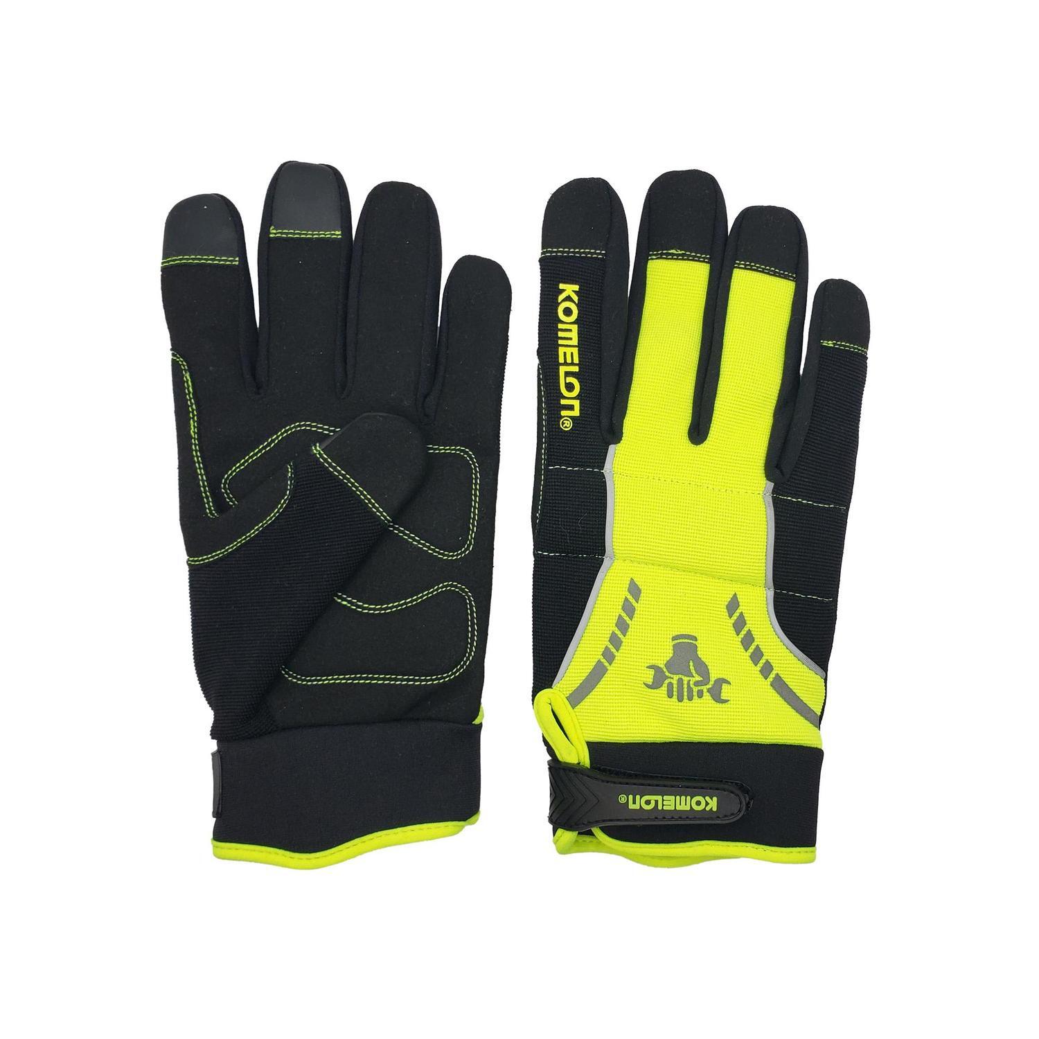 MECHANICAL GLOVE LARGE HI VIZ