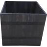 Square Acacia Wooden Barrel