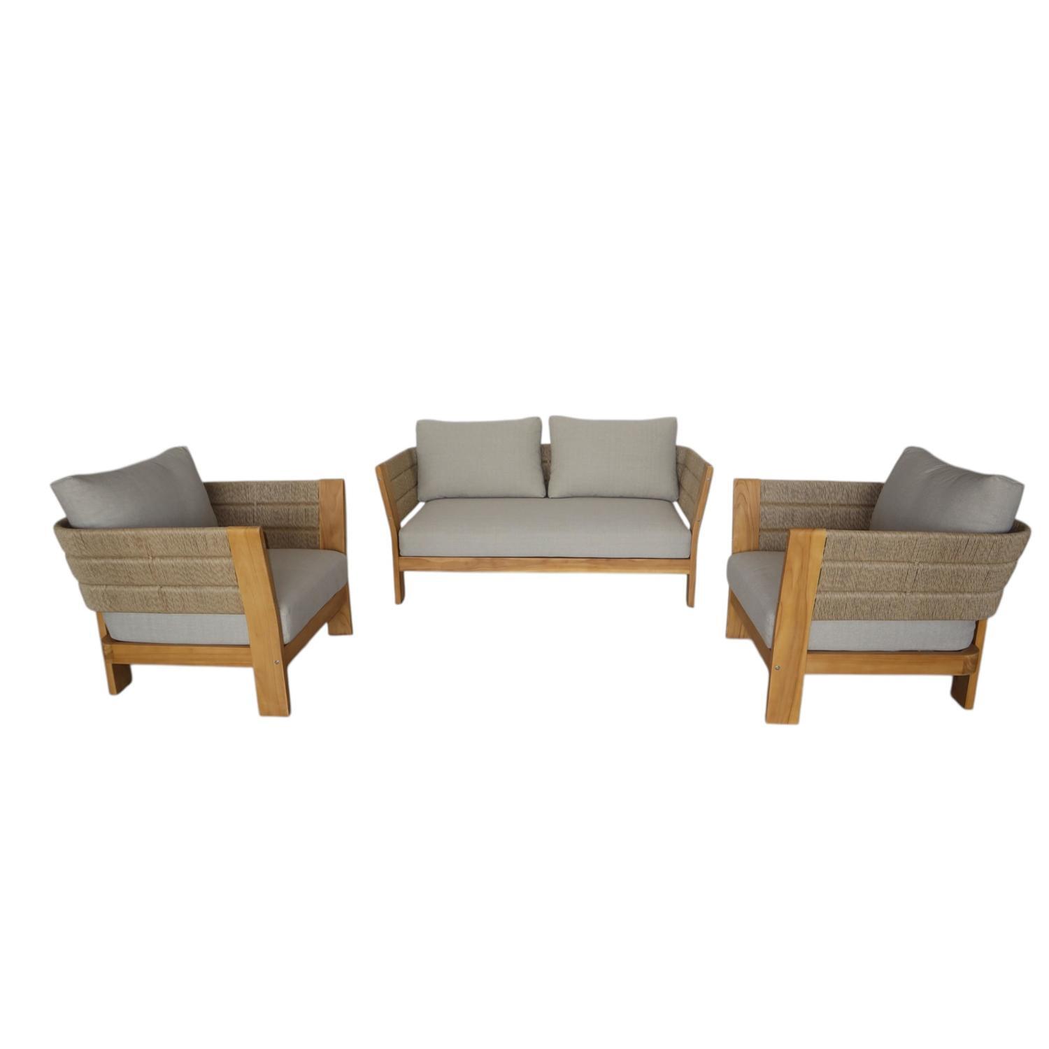 Outdoor 3 Piece Lounge Setting
