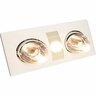 Bathroom Heat, Light and Fan System 15mm White 150mm White