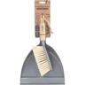 Basic Dustpan and Brush Set Dustpan: 22 x 32cm Brush: 7 X 29cm Gray, Brown
