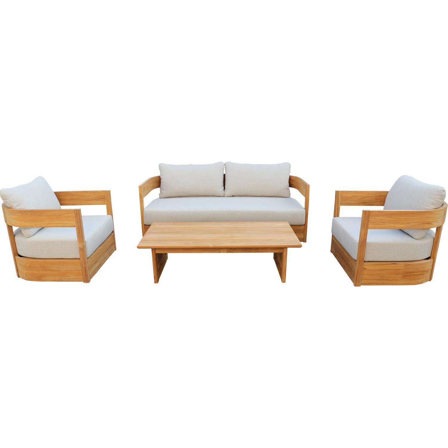 Outdoor 4 Piece Lounge Setting