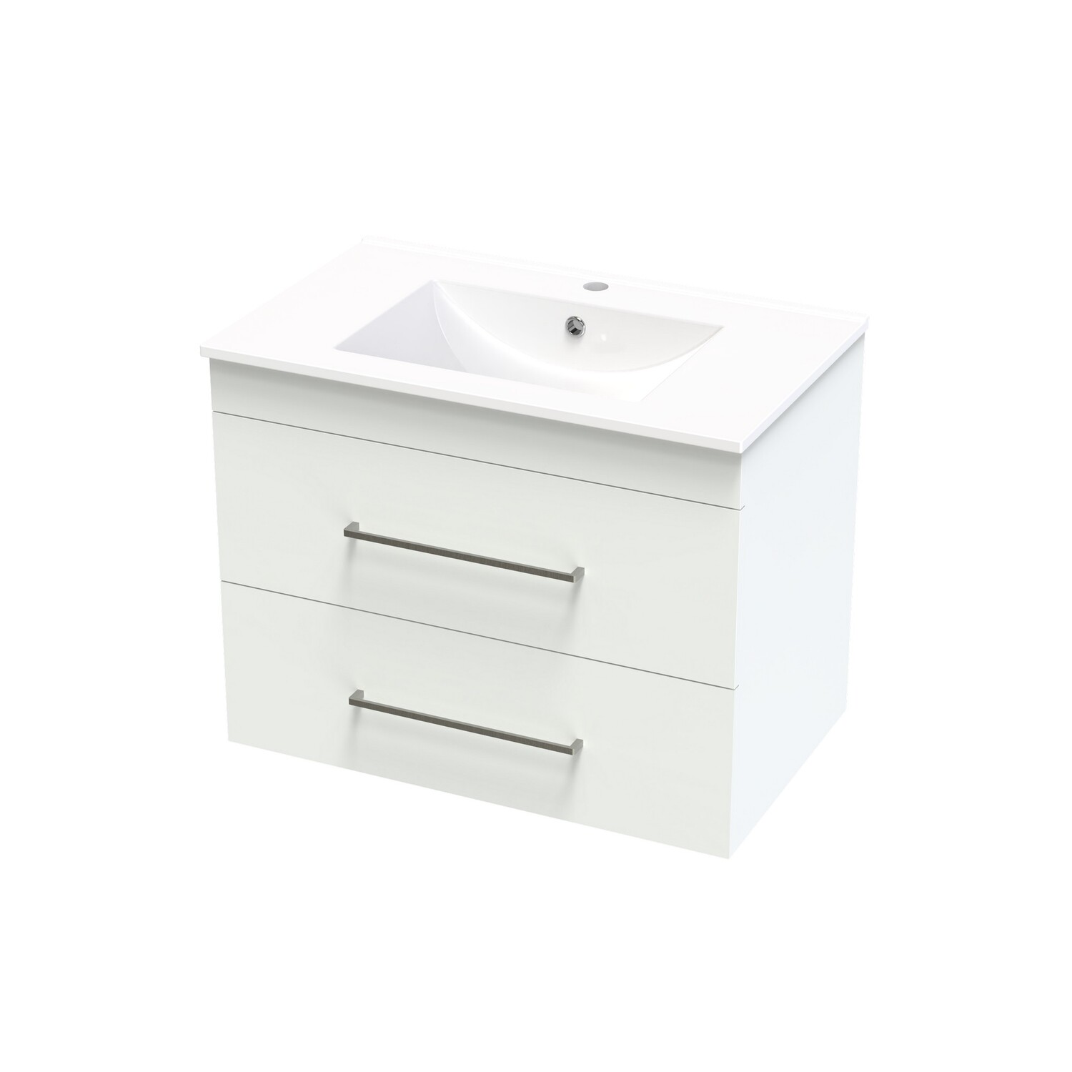 Cashmere Valley 750 Double Drawer Wall White Melamine