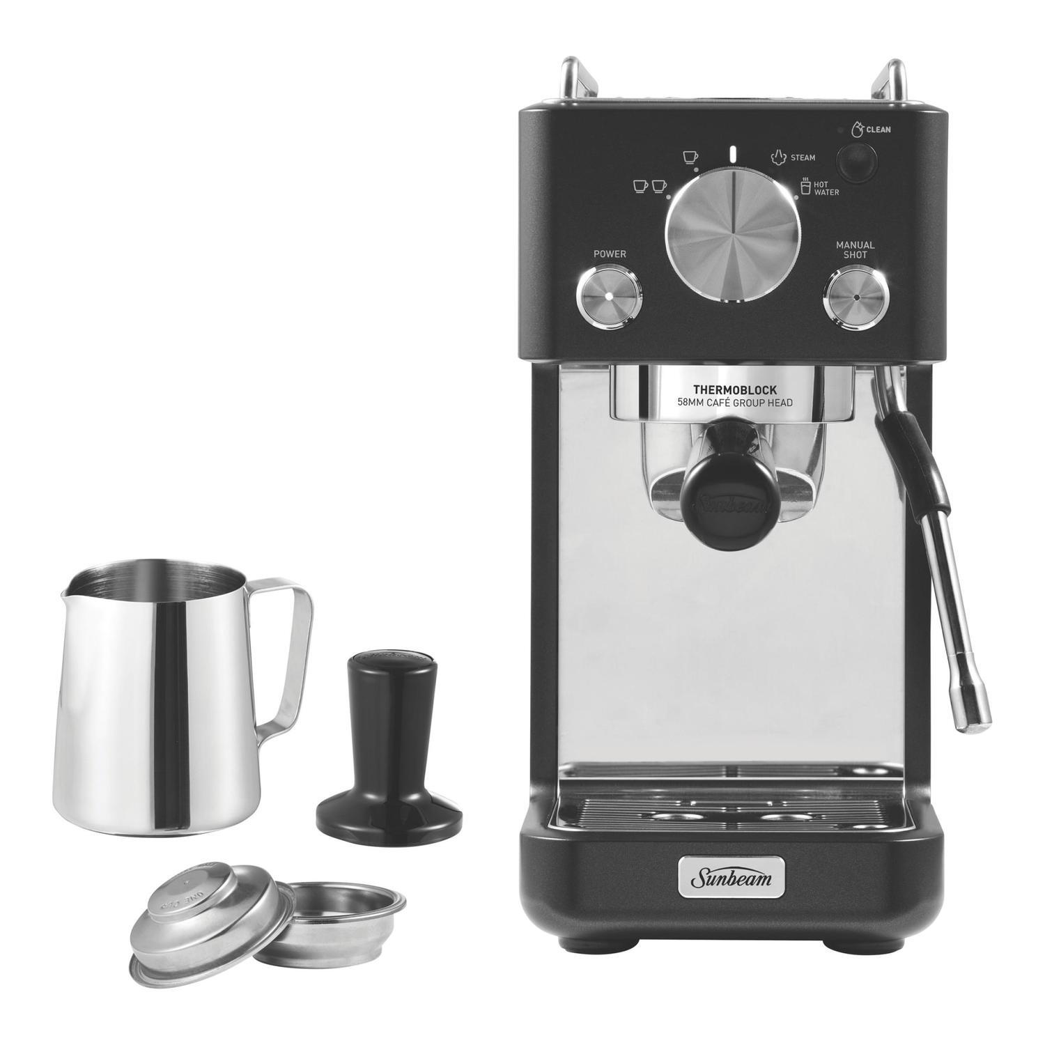 Origins Slimline Coffee Espresso Machine Black
