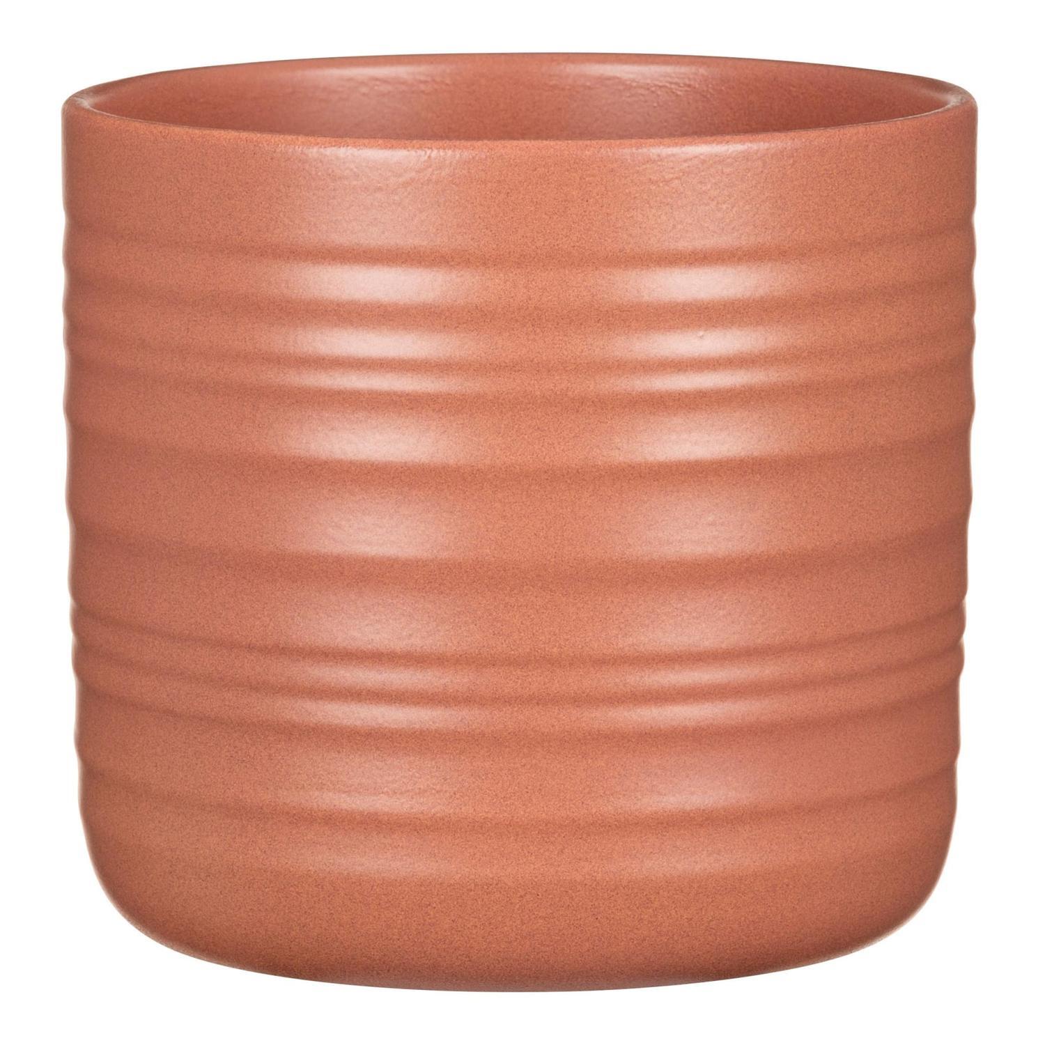 Indoor Cottage Cup Pot Burnt Orange 12.5cm 111 x 122 x 122mm