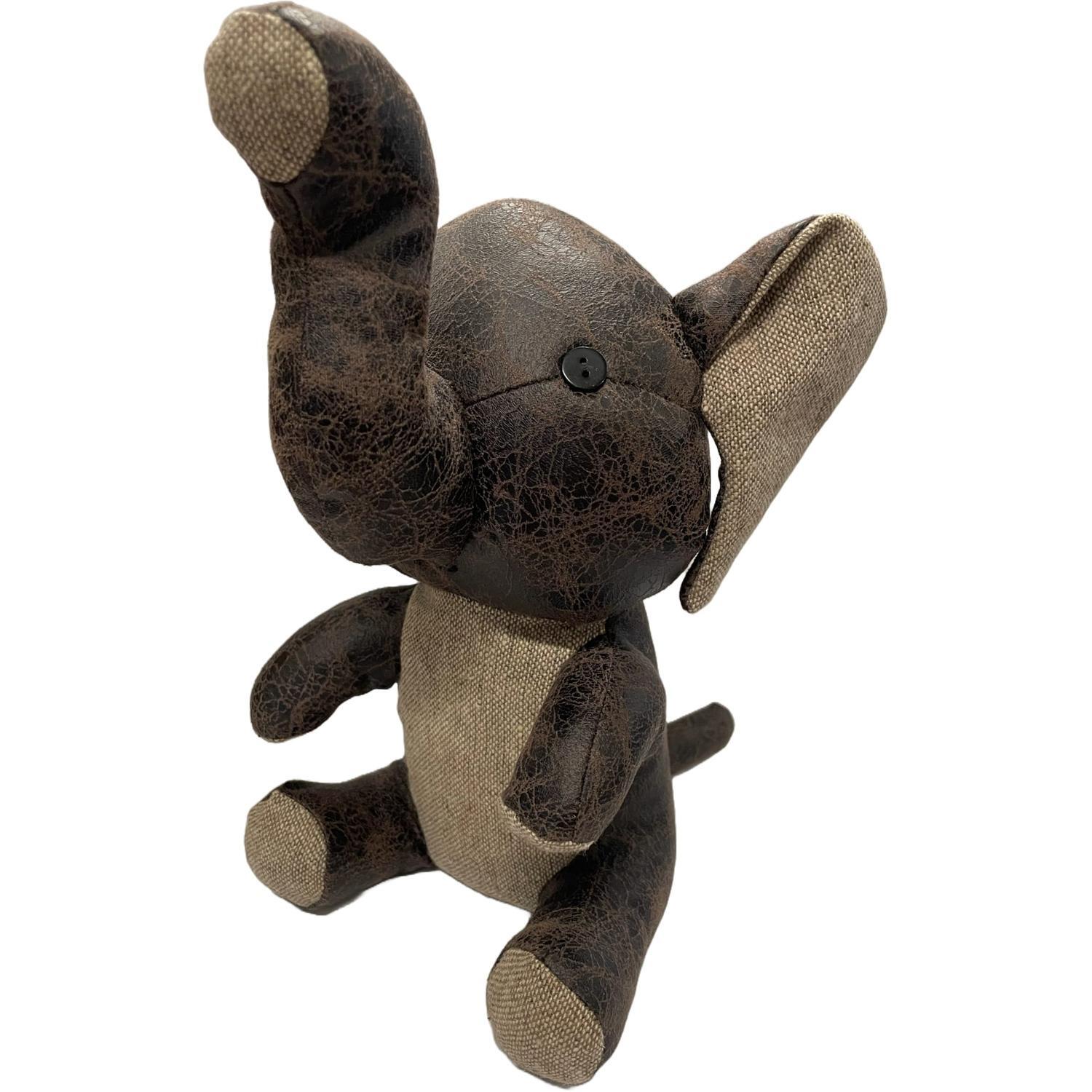 Ellie the Elephant Leather Door Stop