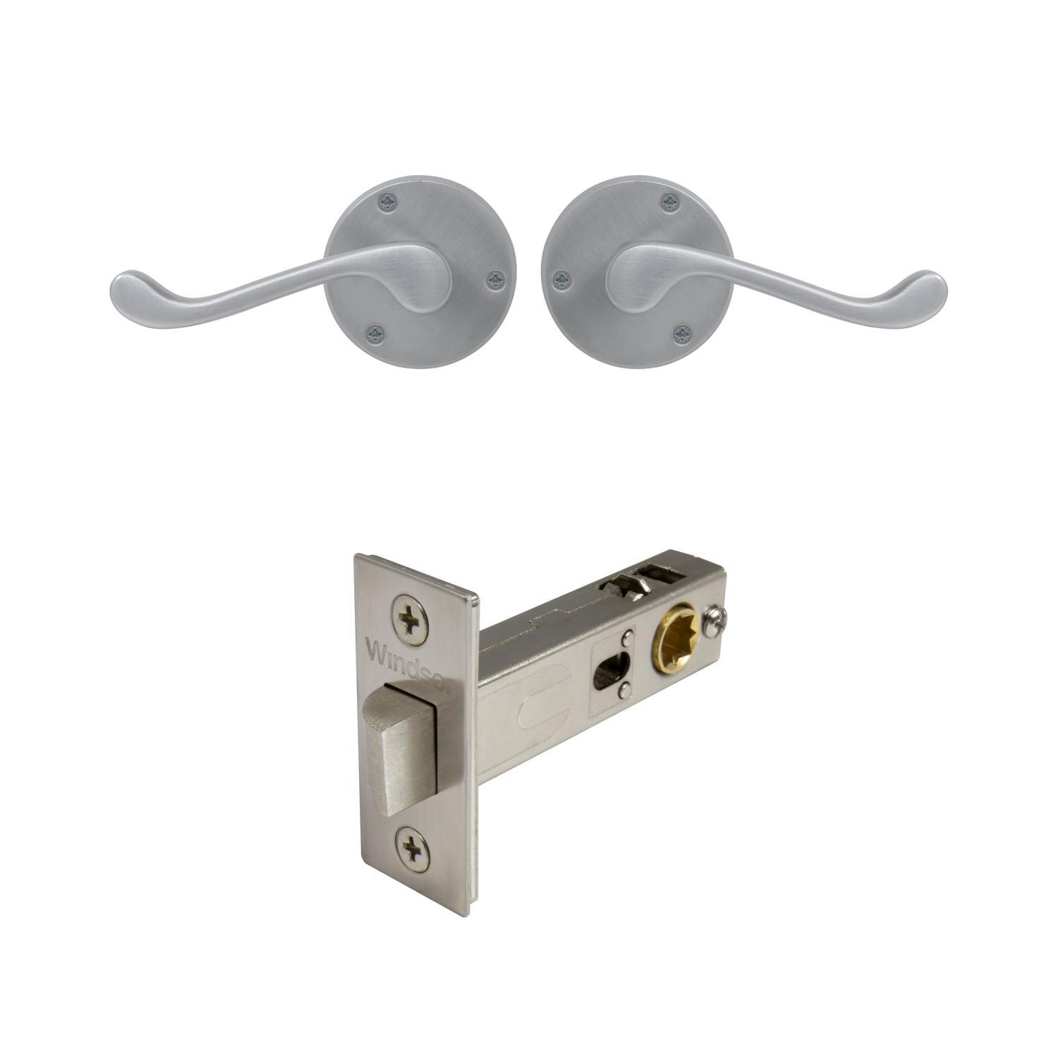 York Passage Set Satin Chrome