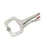 Locking C-Clamp with Swivel Pad Tips 11 inches