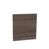 Floor Standing Vanity Cabinet Handleless Door LH 600mm Charred Walnut
