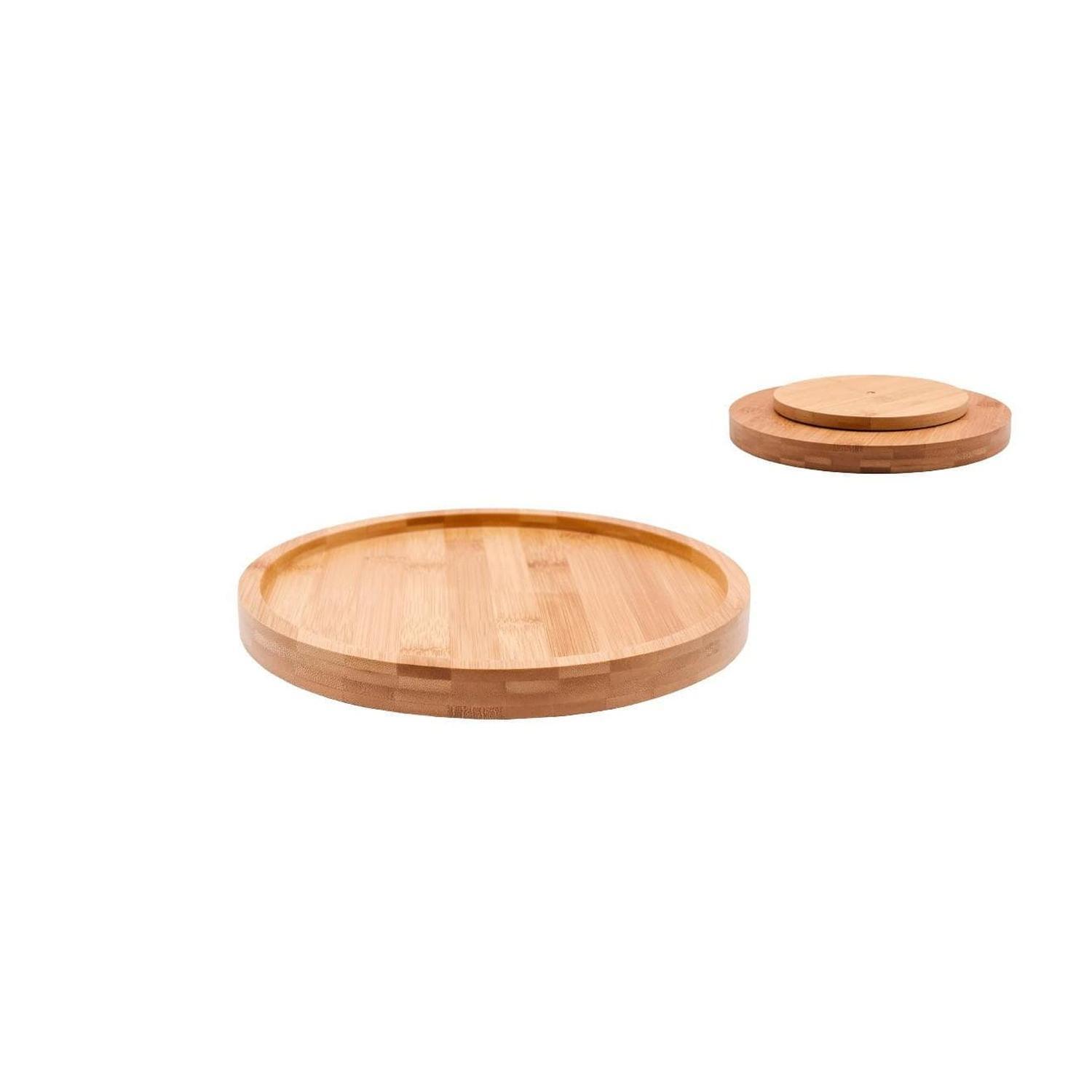 Turntable Plate Bamboo 23 x 3.2cm