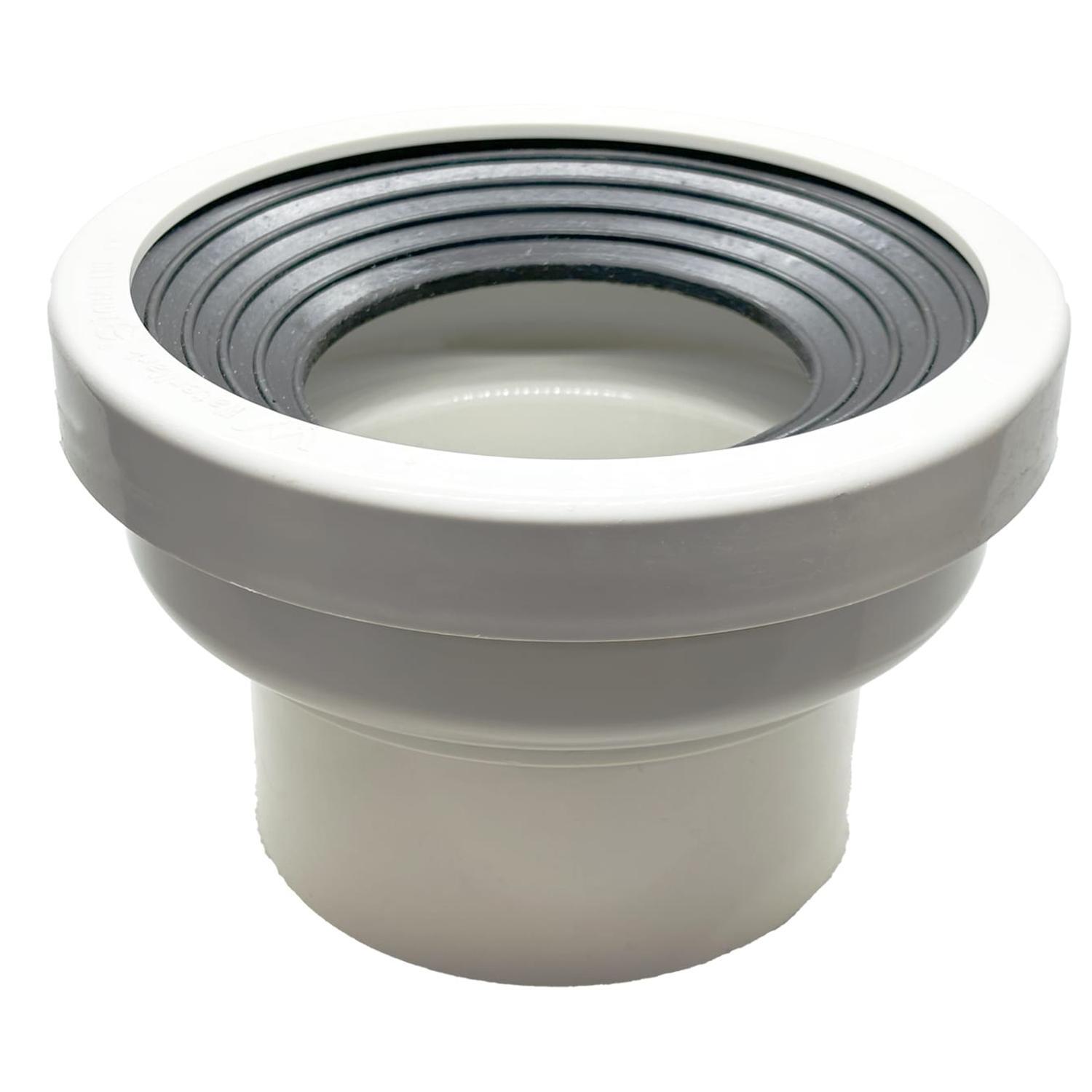 DWV Pan Connector Concentric M/F 100mm White