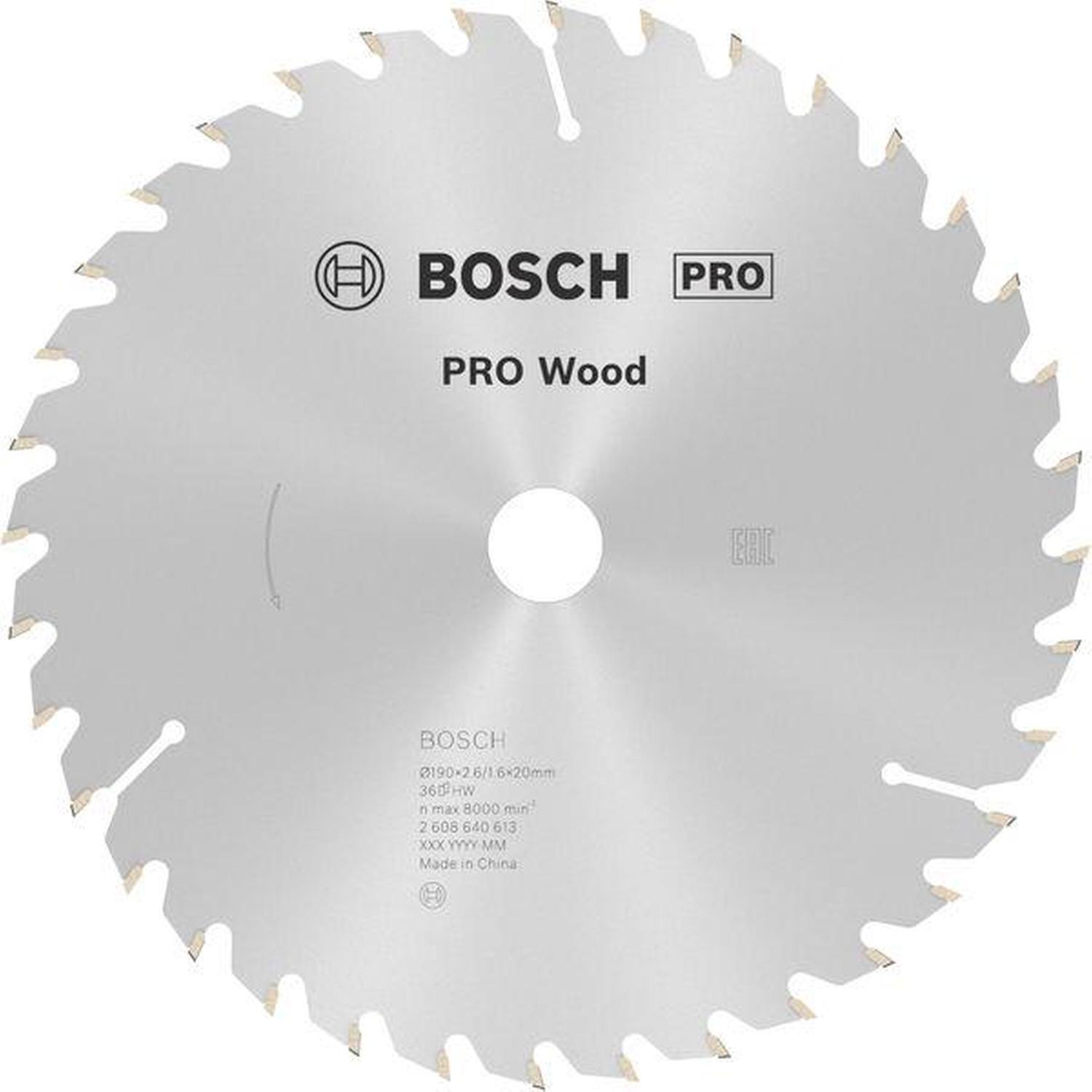Wood Circular Saw Blade 36T 190 x 20mm