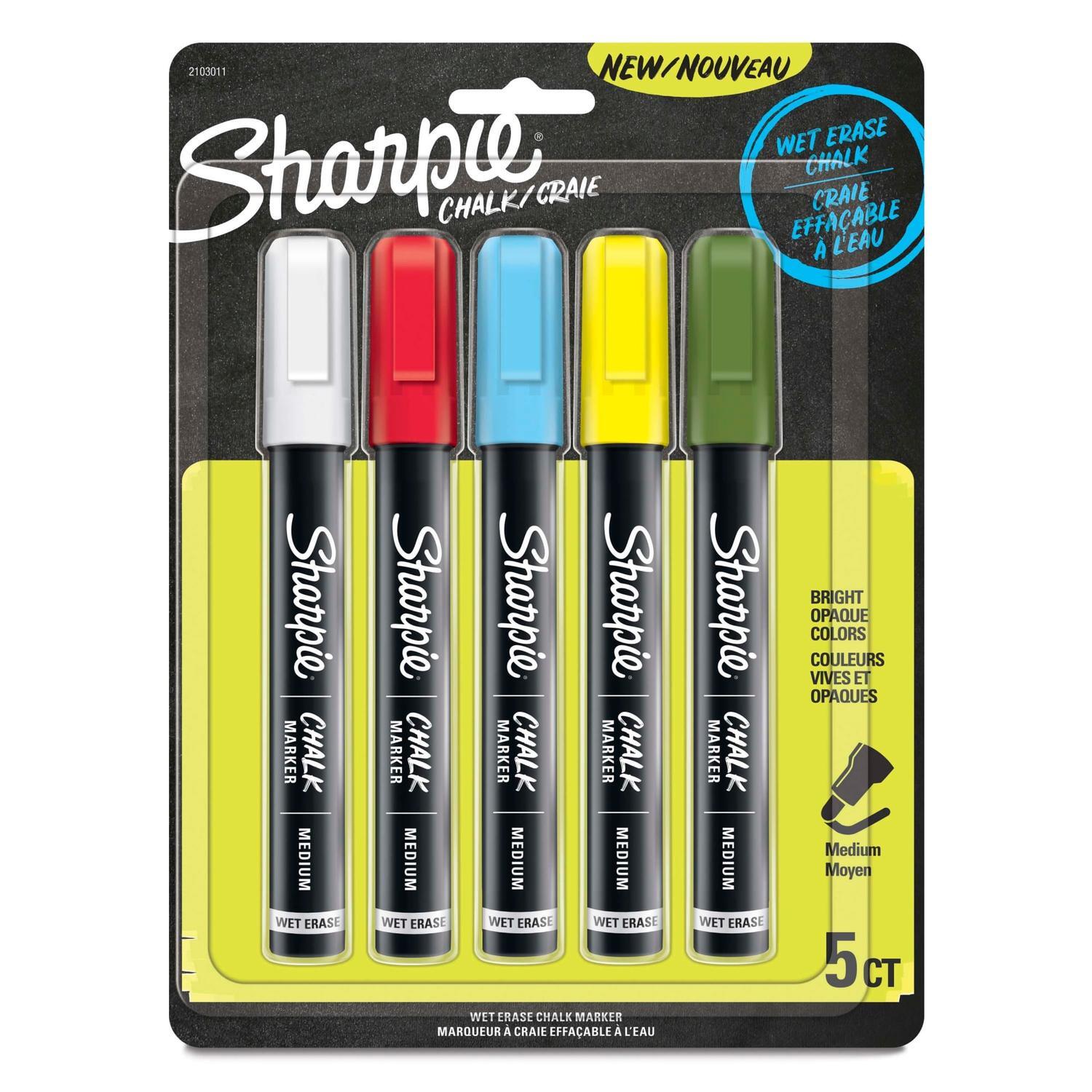 Chalk Marker Pack 5 Assorted Colours